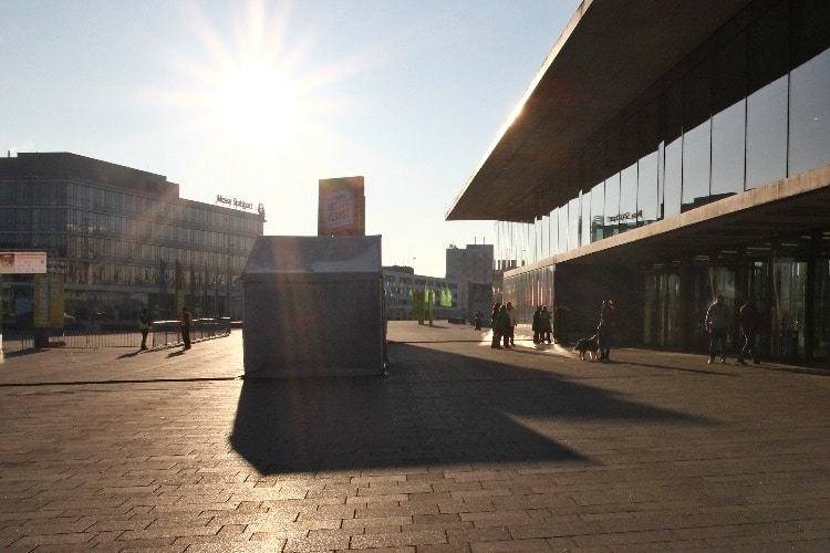 Morgens auf der Messe Stuttgart