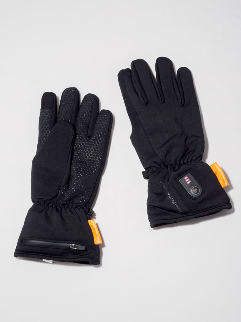 Vorder- und Rückseite der Allround Handschuhe von HeatPerformance auf weißem Untergrund